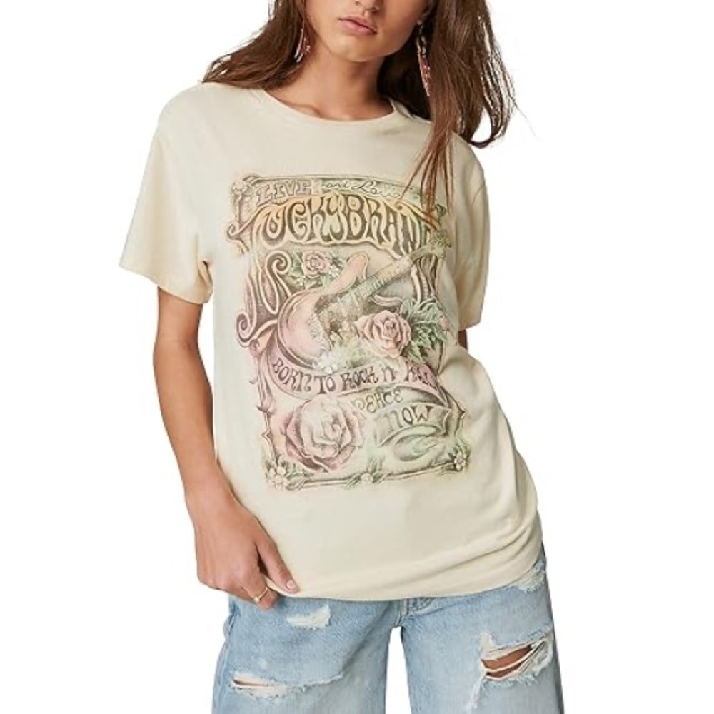 Lucky Brand | Lucky Folk Poster Boyfriend Tee